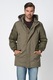 Pepe Jeans London, Jacheta parka cu buzunare multiple, Verde feriga, S
