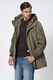 Pepe Jeans London, Jacheta parka cu buzunare multiple, Verde feriga, S