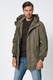 Pepe Jeans London, Jacheta parka cu buzunare multiple, Verde feriga, S