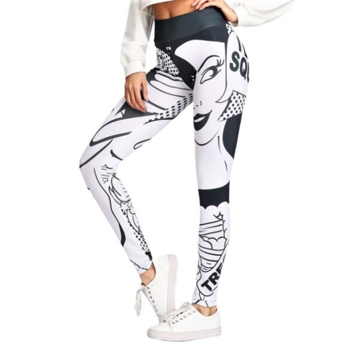 Colanti Fitness, Yoga, Aerobic, Jogging, M size, Squats, Talie medie, 38-40 EU