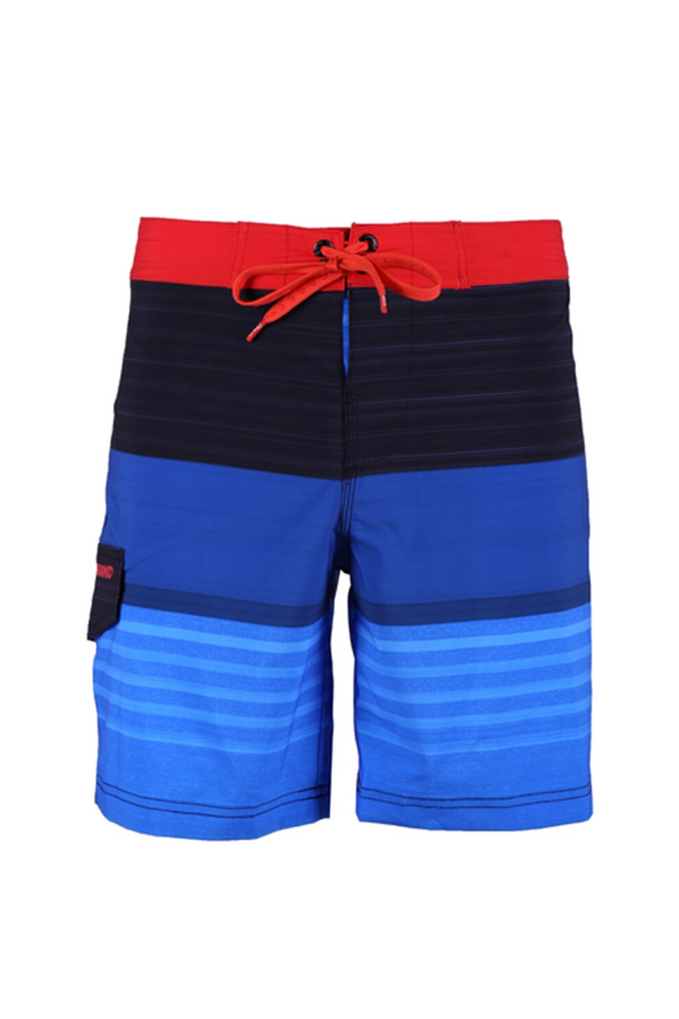 Fundango, Pantaloni scurti de baie, cu snur de ajustare, Albastru/Rosu caramiziu, 28