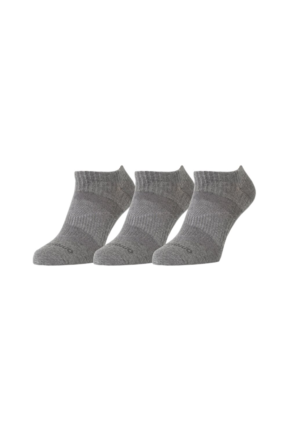 Fundango, Set de sosete scurte unisex, pentru antrenament - 3 perechi, Gri, 39-42