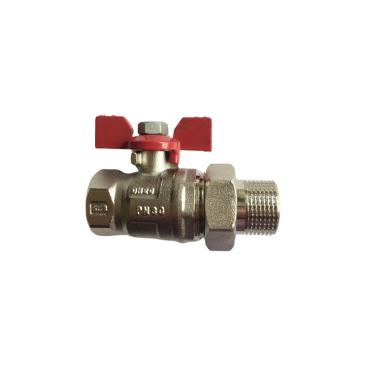 Robinet Arco sferic Sena cu olandeza 3/4 filet interior-exterior