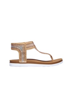 Skechers, Sandale cu bareta separatoare si aplicatii de strasuri Moon Keepers-Crush Shimmers Skechers, Sandale cu bareta separatoare si aplicatii de strasuri Moon Keepers-Crush Shimmers