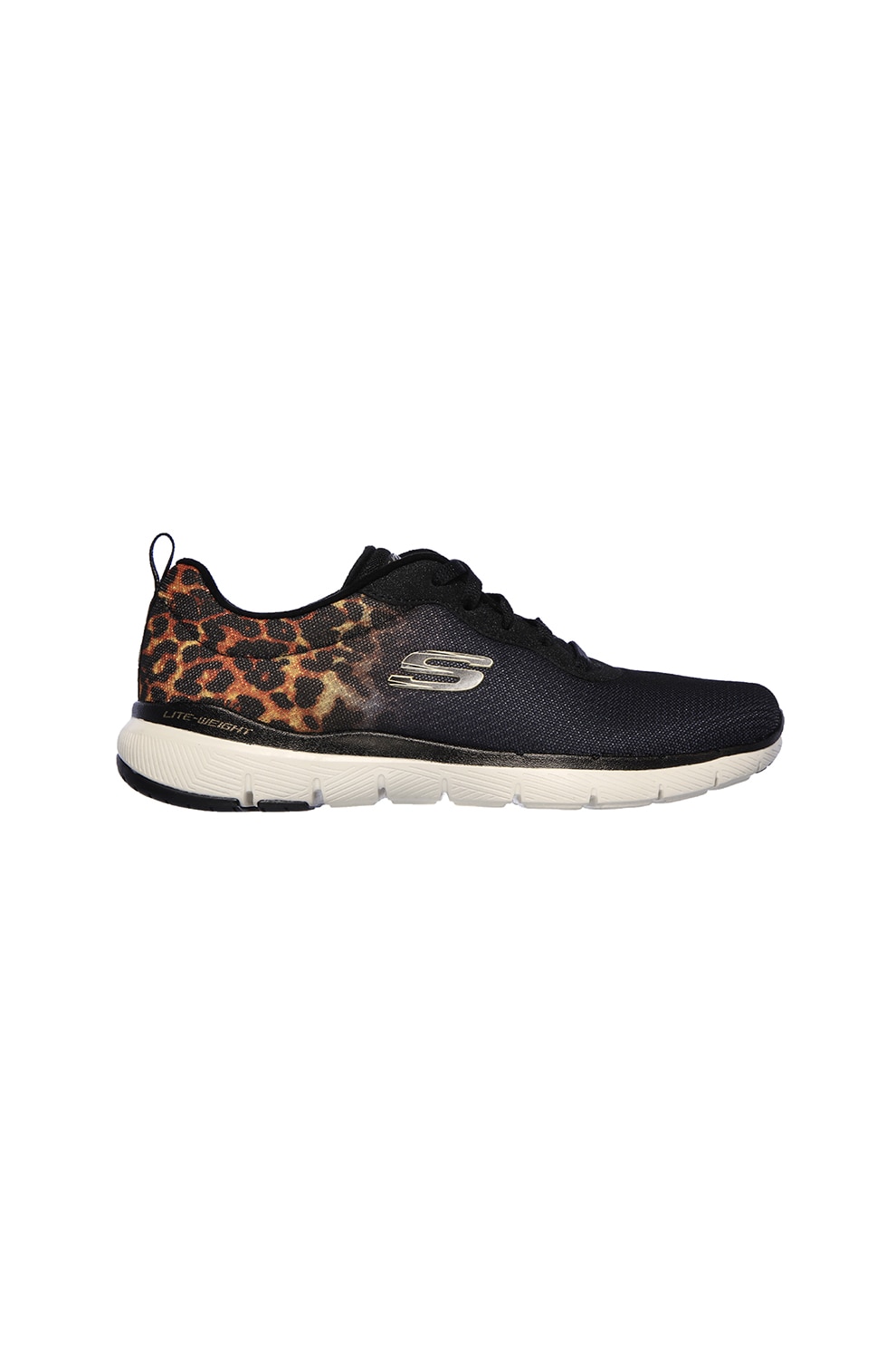 Skechers, Pantofi sport cu animal print Flex Appeal 3.0