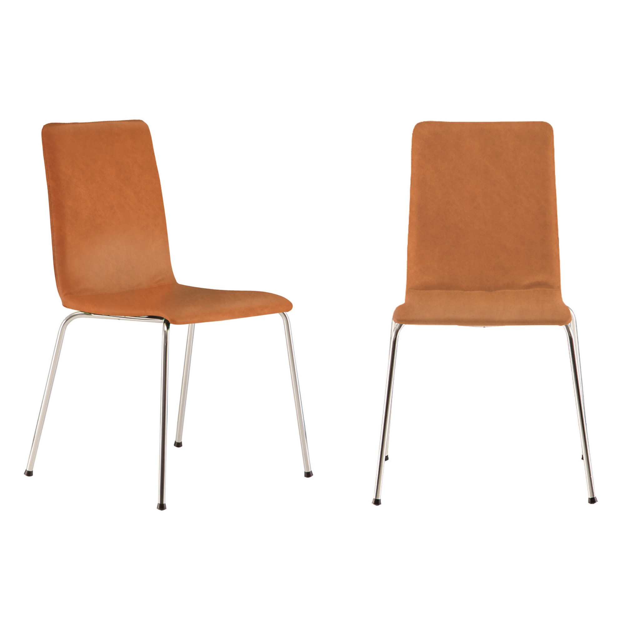 Set 2 scaune bucatarie / dining SOFI, piele ecologica, Aramiu