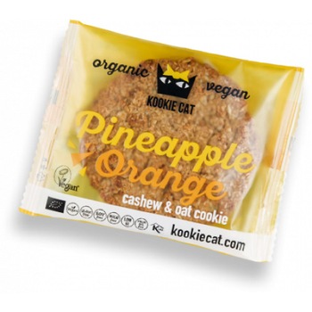 Cookie cu ananas si portocale fara gluten bio 50g Cookie cu ananas si portocale fara gluten bio 50g
