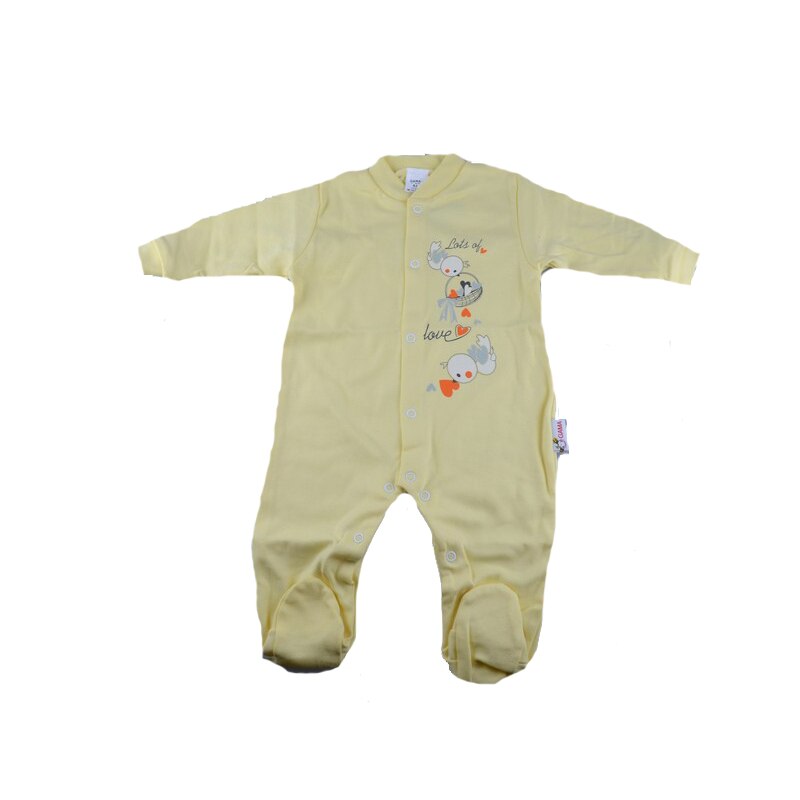 Salopeta cu maneca lunga pentru fete NN 44-62GA, Galben, 56