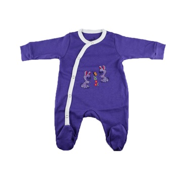 Salopeta cu maneca lunga pentru fete Pifou Model 32 M32-M, Mov, 56 Salopeta cu maneca lunga pentru fete Pifou Model 32 M32-M, Mov, 56