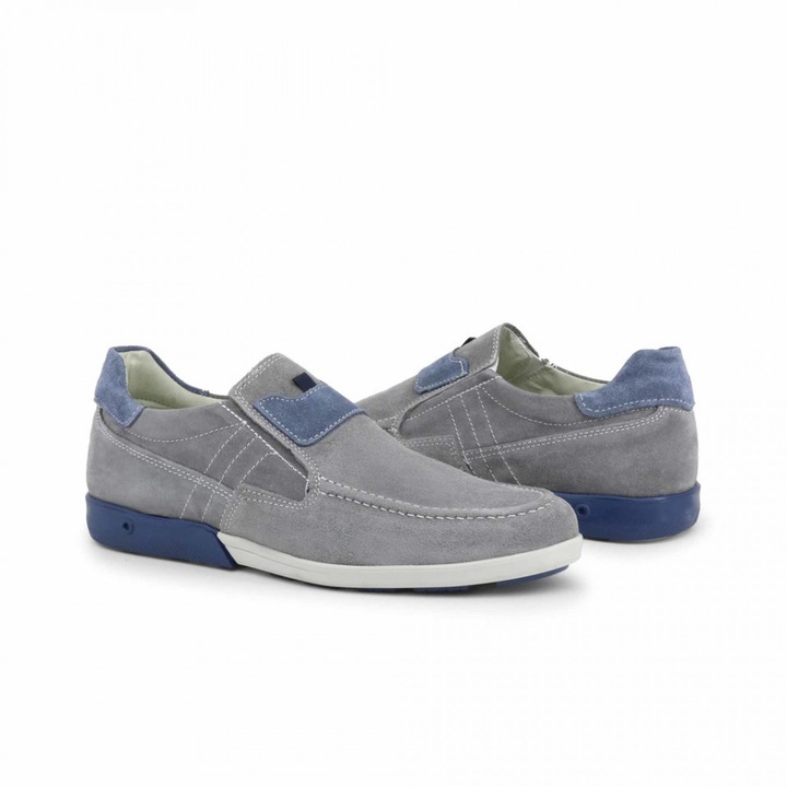 Pantofi barbati, Made in Italia, 225_CAMOSCIO, Gri, 40