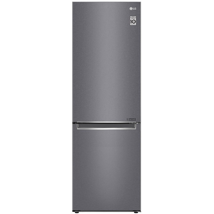 LG GBP61DSPFN Kombinált hűtőszekrény, 341l, D energiaosztály, Total No Frost, FRESHConverter™, Inox
