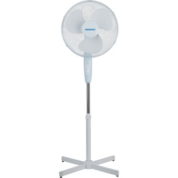Ventilator cu picior Daewoo DVS1699V, putere 50 W, 40 cm diametru, trei trepte de putere, inaltime reglabila pana la 125 cm, gril frontal de protectie, oscilare la 90 grade, baza stabila, Alb Ventilator cu picior Daewoo DVS1699V, putere 50 W, 40 cm diametru, trei trepte de putere, inaltime reglabila pana la 125 cm, gril frontal de protectie, oscilare la 90 grade, baza stabila, Alb