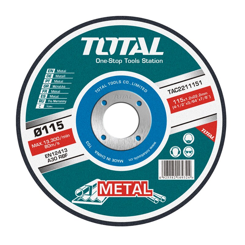 Disc taiere Total pentru metal - 115mm