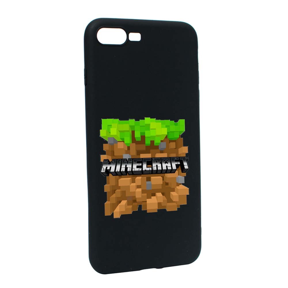 Husa Apple iPhone 7 Plus / 8 Plus, Minecraft, rezistenta la uzura, anti-alunecare, din silicon Premium, B726