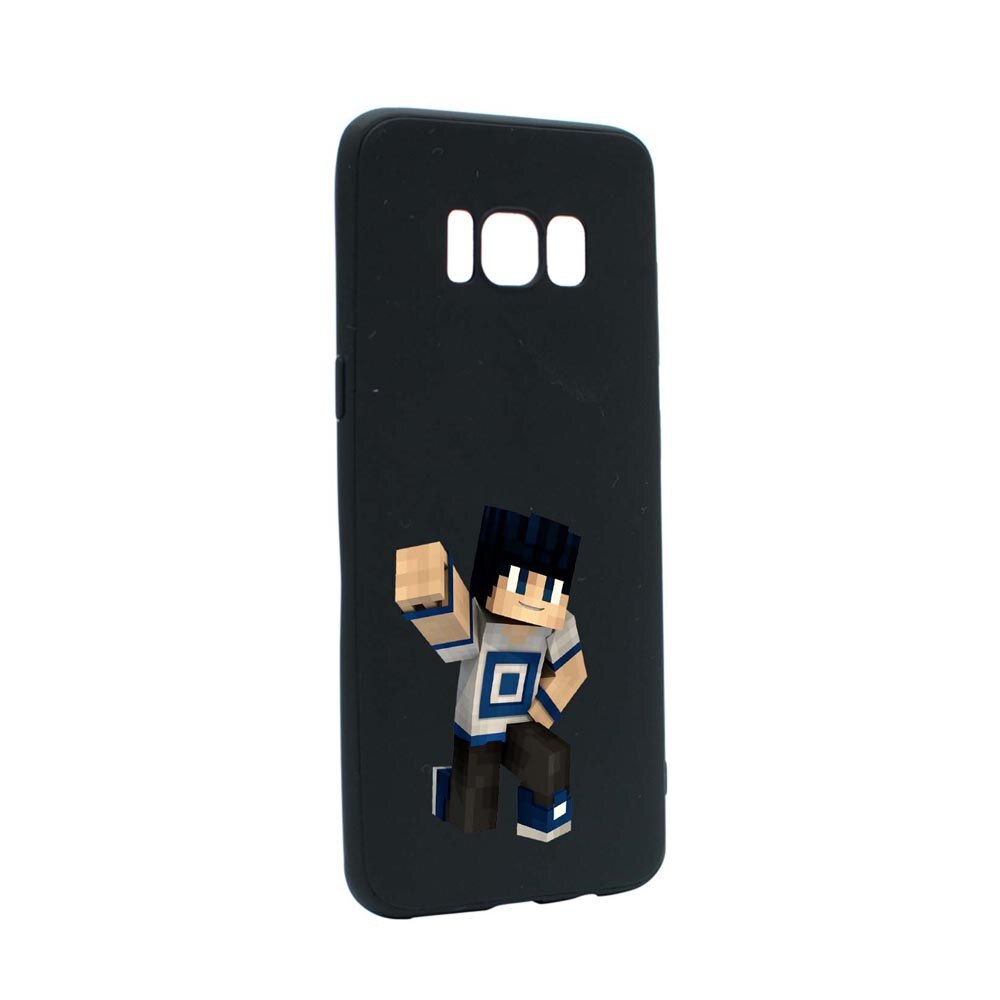 Husa Samsung Galaxy S8, Minecraft, rezistenta la uzura, anti-alunecare, din silicon Premium, B725