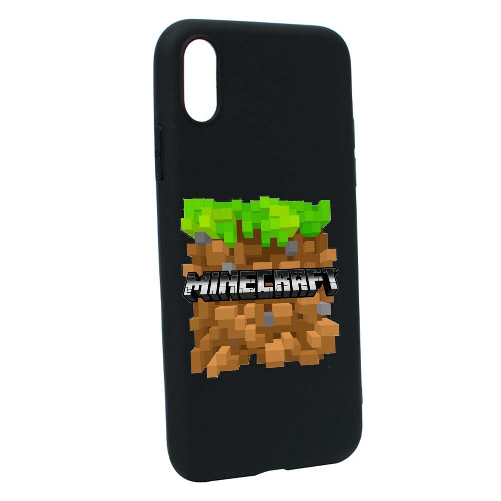 Husa Apple iPhone XS / X, Minecraft, rezistenta la uzura, anti-alunecare, din silicon Premium, B726