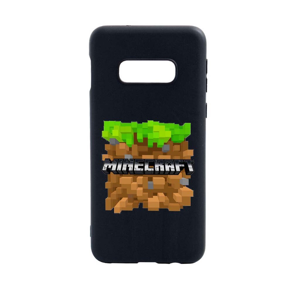 Husa Samsung Galaxy S10E, Minecraft, rezistenta la uzura, anti-alunecare, din silicon Premium, B726