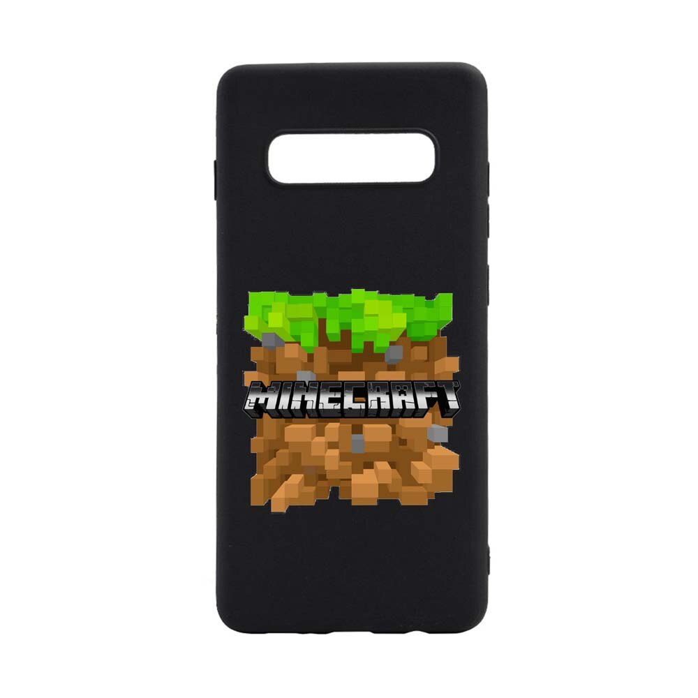 Husa Samsung Galaxy S10, Minecraft, rezistenta la uzura, anti-alunecare, din silicon Premium, B726