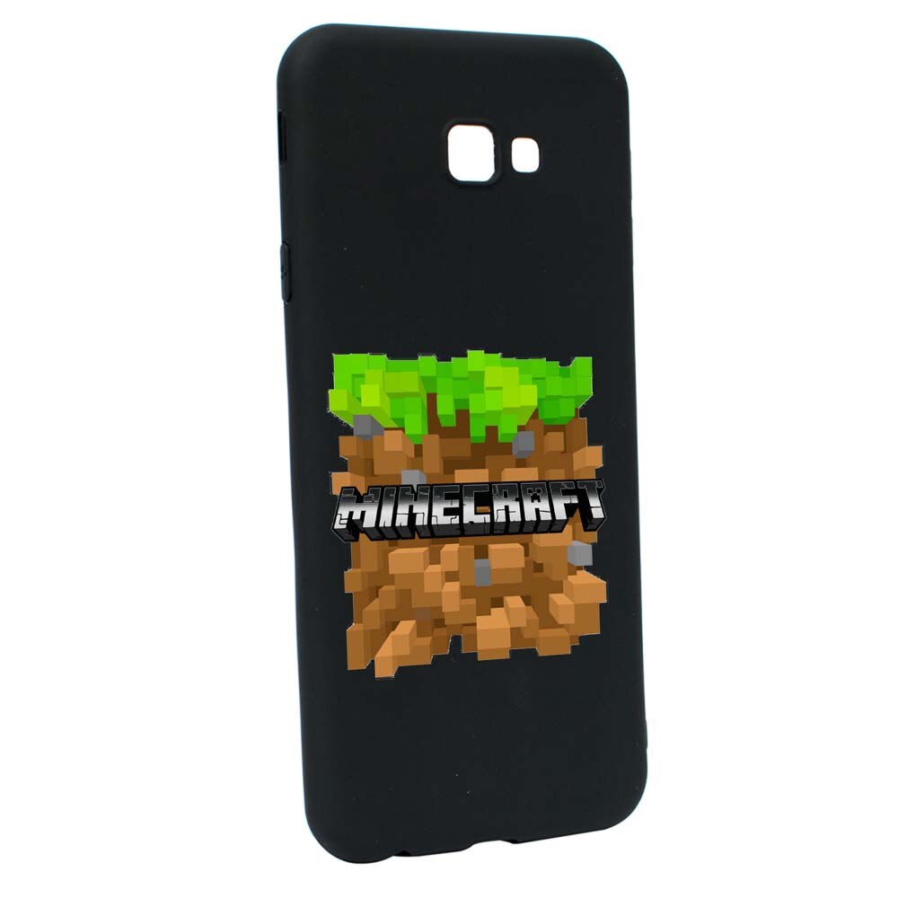 Husa Samsung Galaxy J4 Plus, Minecraft, rezistenta la uzura, anti-alunecare, din silicon Premium, B726