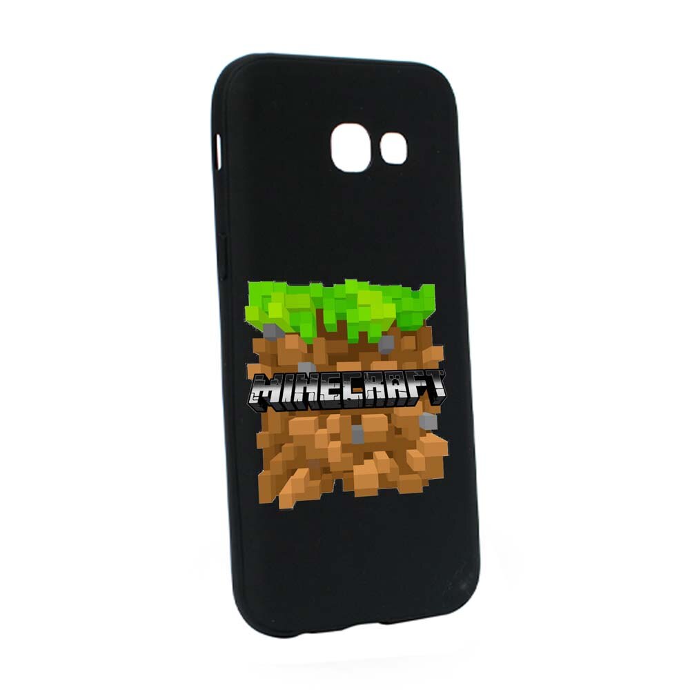 Husa Samsung Galaxy A3 2017, Minecraft, rezistenta la uzura, anti-alunecare, din silicon Premium, B726