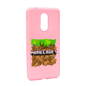Husa Xiaomi Redmi Note 5 / Redmi 5 Plus, Minecraft, rezistenta la uzura, anti-alunecare, din silicon Premium, P726 Husa Xiaomi Redmi Note 5 / Redmi 5 Plus, Minecraft, rezistenta la uzura, anti-alunecare, din silicon Premium, P726