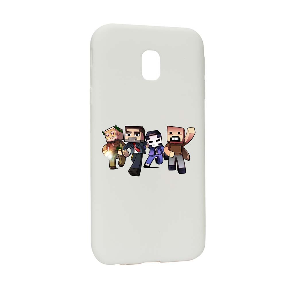 Husa Samsung Galaxy J3 2018, Minecraft, rezistenta la uzura, anti-alunecare, din silicon Premium, W727