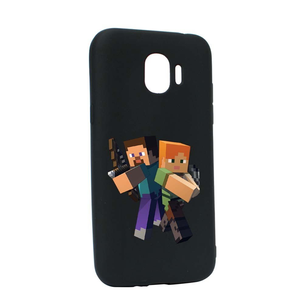 Husa Samsung Galaxy J2 Pro 2018 / J2 2018 / Grand Prime Pro, Minecraft, rezistenta la uzura, anti-alunecare, din silicon Premium, B728