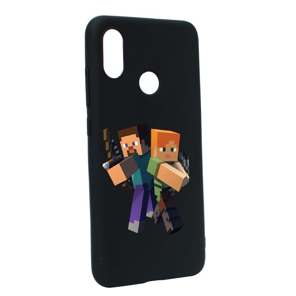 Husa Xiaomi Mi 8, Minecraft, rezistenta la uzura, anti-alunecare, din silicon Premium, B728