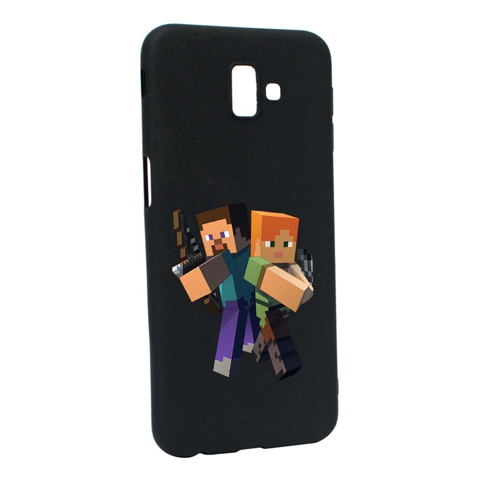 Husa Samsung Galaxy J6 Plus / J6 Prime, Minecraft, rezistenta la uzura, anti-alunecare, din silicon Premium, B728