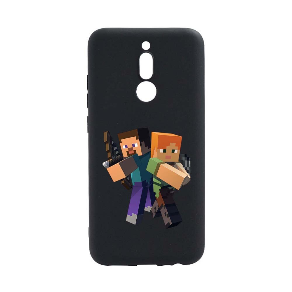 Husa Xiaomi Redmi 8, Minecraft, rezistenta la uzura, anti-alunecare, din silicon Premium, B728