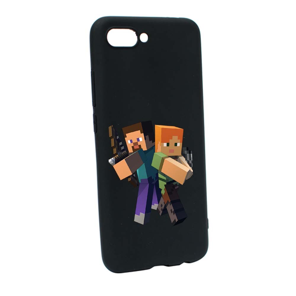 Husa Huawei Honor 10, Minecraft, rezistenta la uzura, anti-alunecare, din silicon Premium, B728