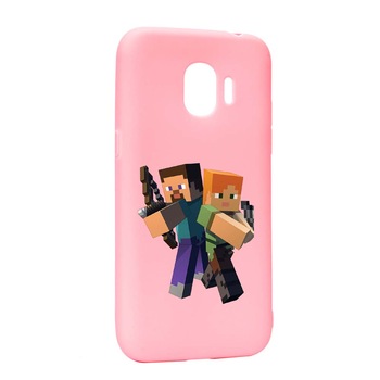 Husa Samsung Galaxy J4 2018, Minecraft, rezistenta la uzura, anti-alunecare, din silicon Premium, P728 Husa Samsung Galaxy J4 2018, Minecraft, rezistenta la uzura, anti-alunecare, din silicon Premium, P728