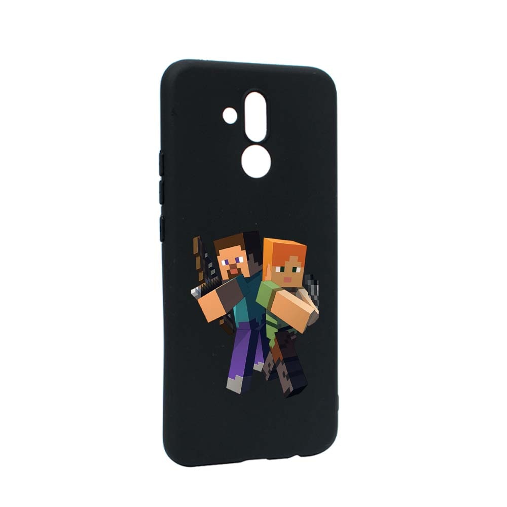 Husa Huawei Mate 20 Lite, Minecraft, rezistenta la uzura, anti-alunecare, din silicon Premium, B728