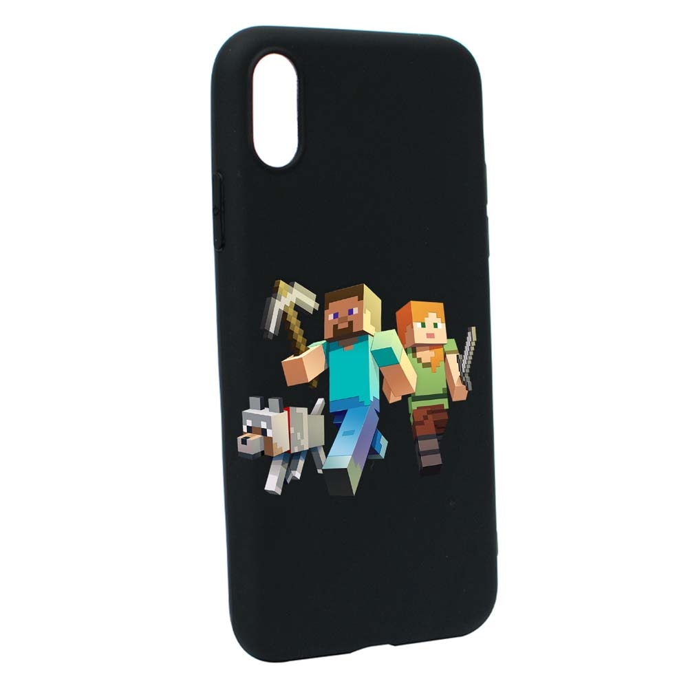 Husa Samsung Galaxy A10, Minecraft, rezistenta la uzura, anti-alunecare, din silicon Premium, B730