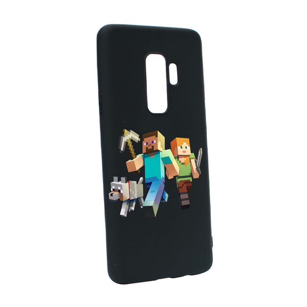 Husa Samsung Galaxy S9 Plus, Minecraft, rezistenta la uzura, anti-alunecare, din silicon Premium, B730