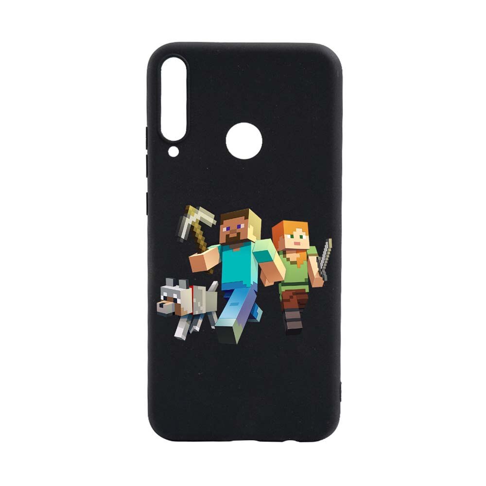 Husa Huawei P40 Lite E, Minecraft, rezistenta la uzura, anti-alunecare, din silicon Premium, B730
