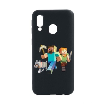 Husa Samsung Galaxy A40, Minecraft, rezistenta la uzura, anti-alunecare, din silicon Premium, B730 Husa Samsung Galaxy A40, Minecraft, rezistenta la uzura, anti-alunecare, din silicon Premium, B730