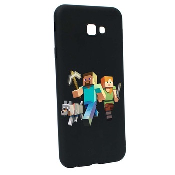 Husa Samsung Galaxy J4 Plus, Minecraft, rezistenta la uzura, anti-alunecare, din silicon Premium, B730 Husa Samsung Galaxy J4 Plus, Minecraft, rezistenta la uzura, anti-alunecare, din silicon Premium, B730