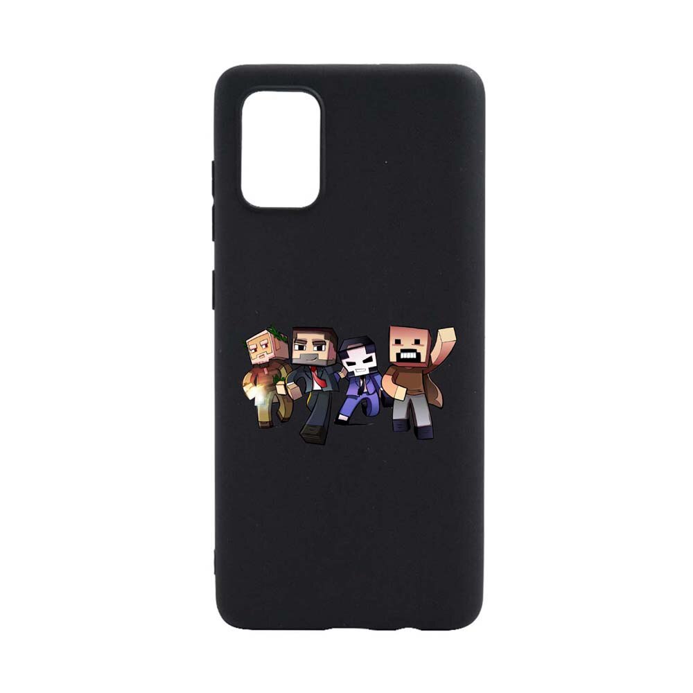 Husa Samsung Galaxy A51, Minecraft, rezistenta la uzura, anti-alunecare, din silicon Premium, B727