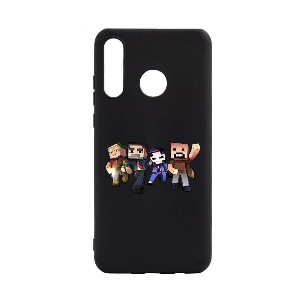Husa Huawei P30 Lite, Minecraft, rezistenta la uzura, anti-alunecare, din silicon Premium, B727