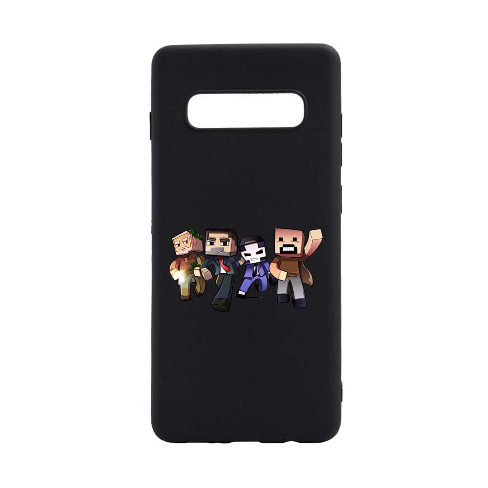 Husa Samsung Galaxy S10, Minecraft, rezistenta la uzura, anti-alunecare, din silicon Premium, B727