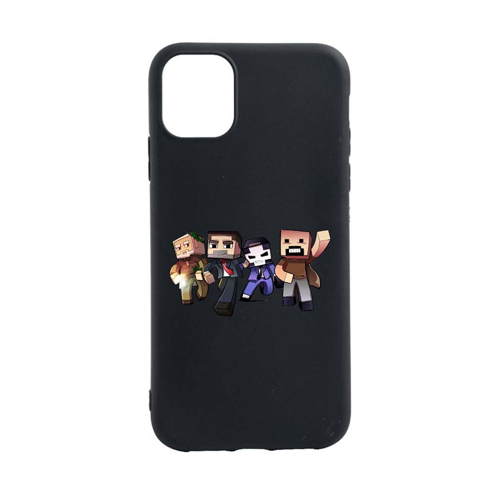 Husa Apple iPhone 11 Pro Max, Minecraft, rezistenta la uzura, anti-alunecare, din silicon Premium, B727