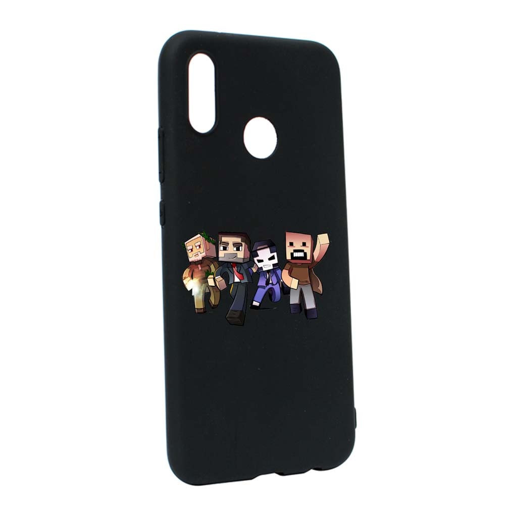 Husa Huawei P20 Lite, Minecraft, rezistenta la uzura, anti-alunecare, din silicon Premium, B727