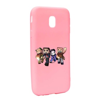 Husa Samsung Galaxy J7 2018, Minecraft, rezistenta la uzura, anti-alunecare, din silicon Premium, P727 Husa Samsung Galaxy J7 2018, Minecraft, rezistenta la uzura, anti-alunecare, din silicon Premium, P727