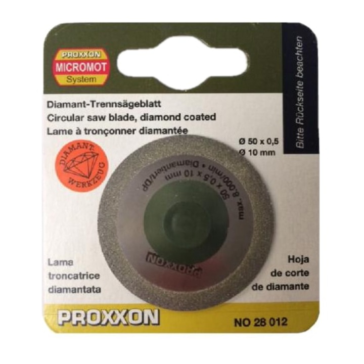 Gyémánt tárcsa 50 x 0,5 mm, körfűrészhez KS 230, Proxxon 28012