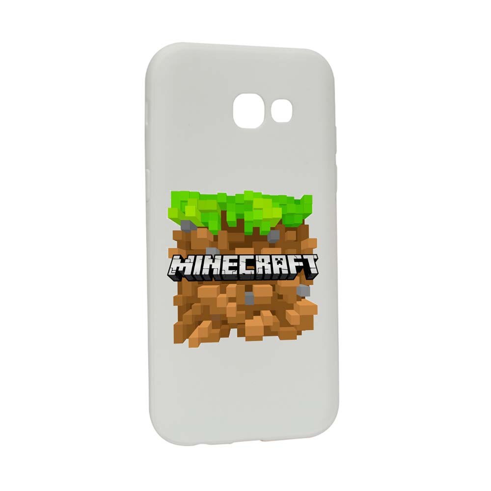 Husa Samsung Galaxy A3 2017, Minecraft, rezistenta la uzura, anti-alunecare, din silicon Premium, W726