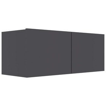 Comoda TV vidaXL, PAL, 80 x 30 x 30 cm, Gri inchis Comoda TV vidaXL, PAL, 80 x 30 x 30 cm, Gri inchis
