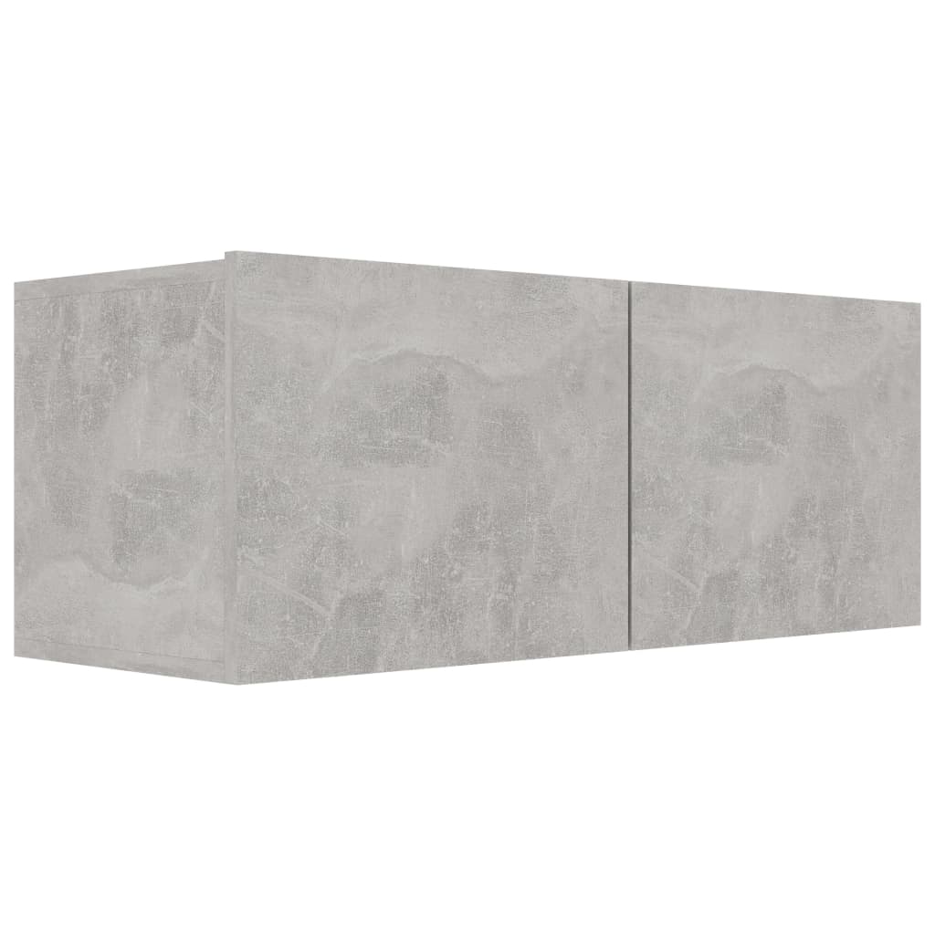 Comoda TV vidaXL, PAL, 80 x 30 x 30 cm, Gri deschis