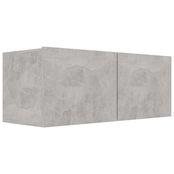 Comoda TV vidaXL, PAL, 80 x 30 x 30 cm, Gri deschis Comoda TV vidaXL, PAL, 80 x 30 x 30 cm, Gri deschis