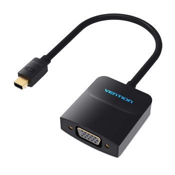 Mini adaptor pentru convertor DisplayPort in VGA , 1080P Full-HD , Vention Mini adaptor pentru convertor DisplayPort in VGA , 1080P Full-HD , Vention